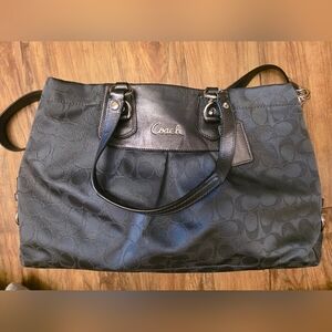Coach Black Satchel Purse